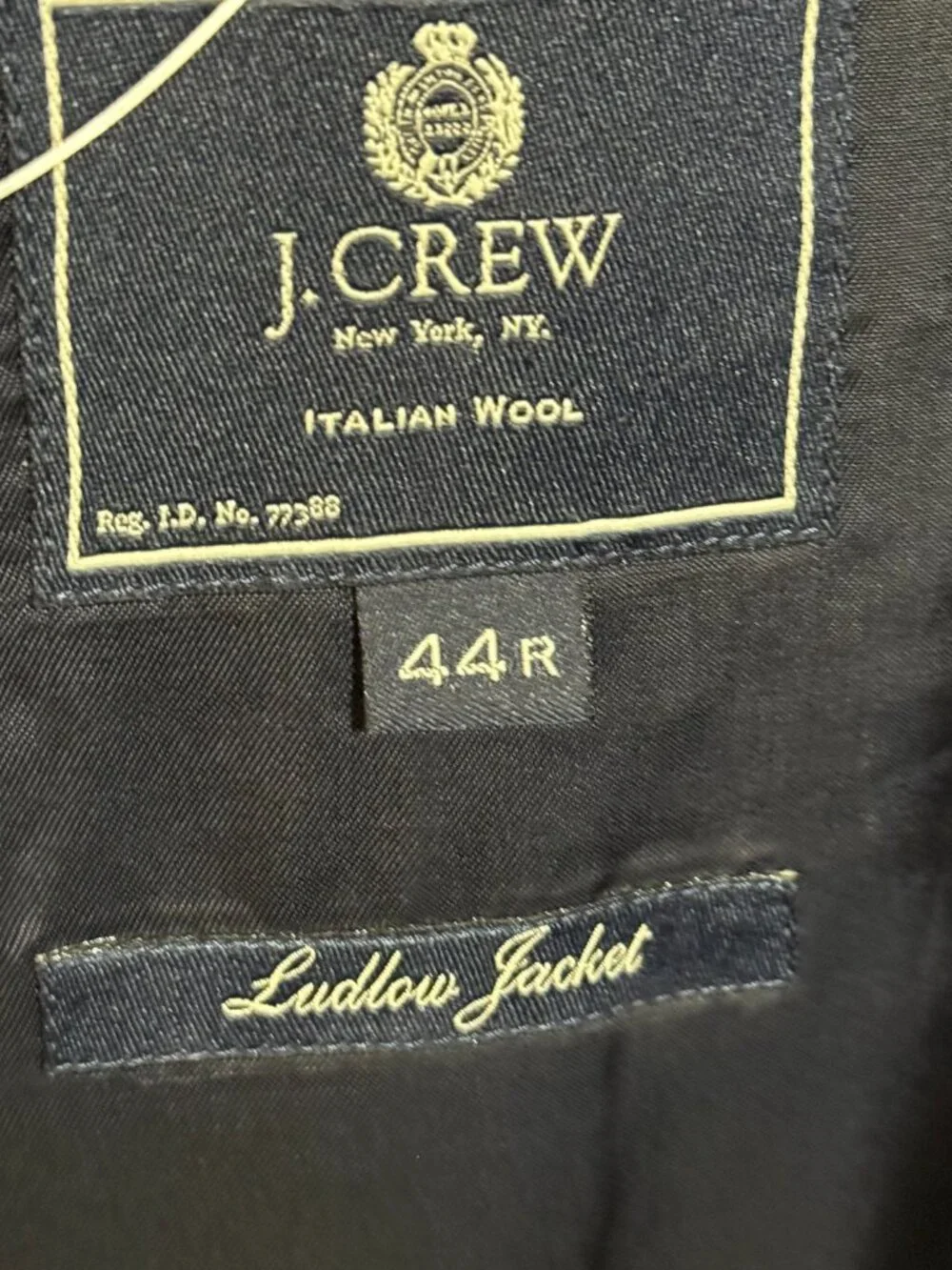J.Crew Ludlow two-piece suit in a classic charcoal gray.